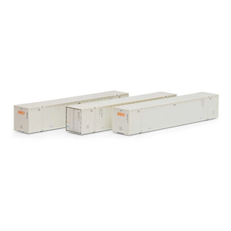 Athearn 17313 Schnieder 53' Container 3pk #2, N 1 Athearn 17313 Schnieder 53' Container 3pk #2, N