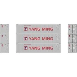 Athearn 17390 Yang Ming 40' Container 3pk, N Scale