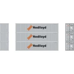 Athearn 17394 Nedlloyd 40' Container 3pk, N Scale