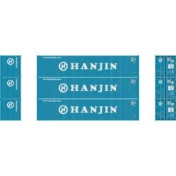 Athearn 17419 Hanjin 40' Container 3pk, N Scale