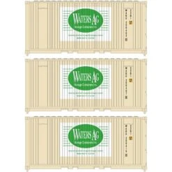 Athearn 17699 Waters 20' Cont. 3pk