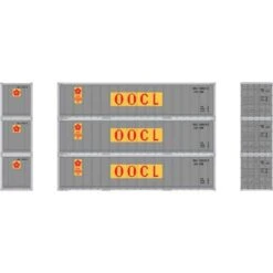 Athearn 17706 OOCL 40' Container 3 Pack
