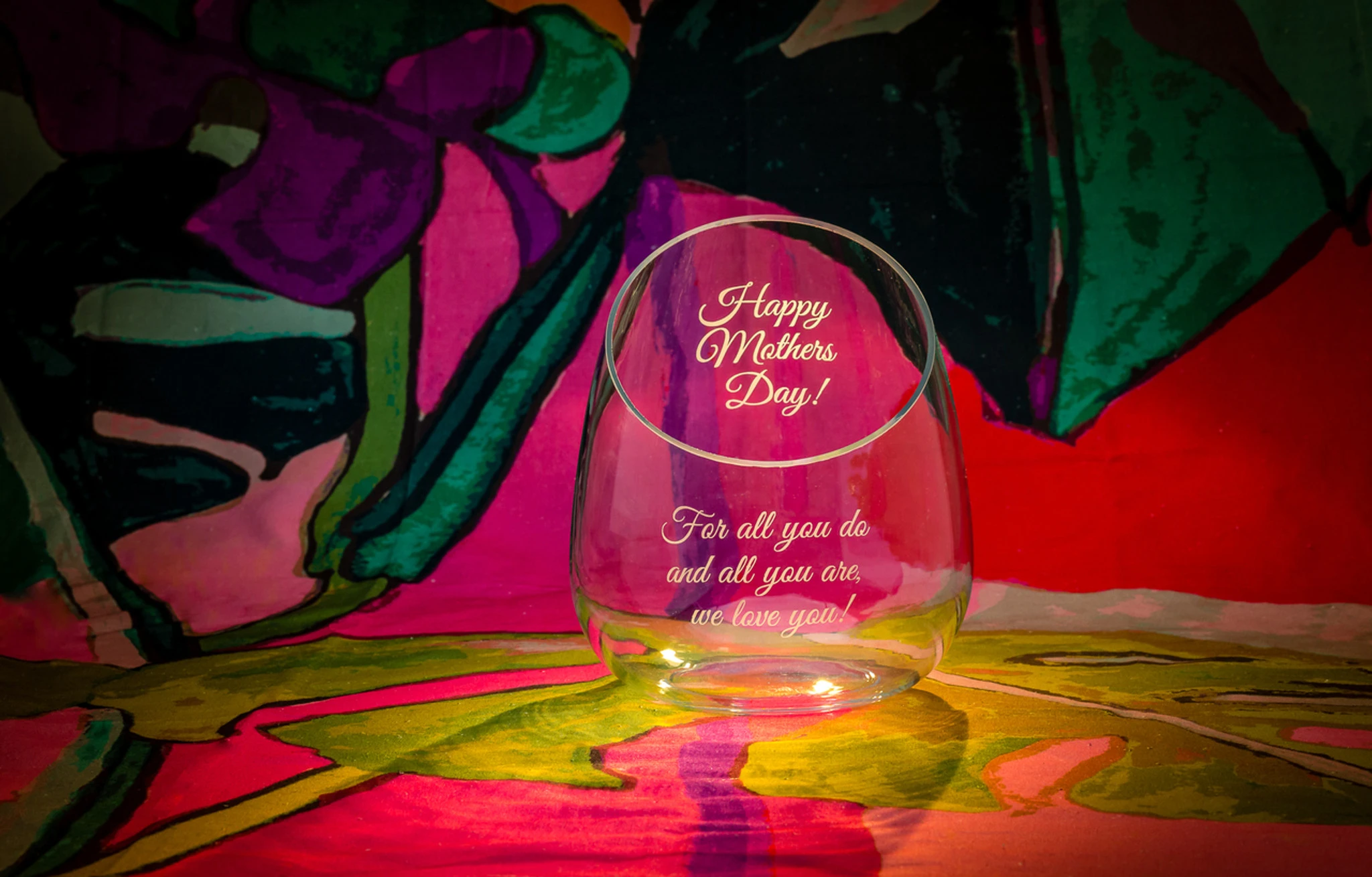 Personalized Mother's Message Sapporo Angle Vase 1 Personalized Mother's Message Sapporo Angle Vase