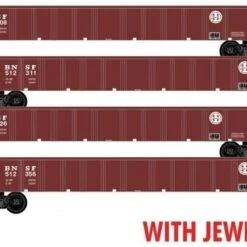 Micro Trains 98300198 Bnsf Gondola 4pk Jewel Case