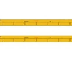 Micro Trains 99302205 FTTX Flat Car 2pk, N Scale