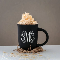 The Salem Bistro Coffee Mug, Black Satin Finish